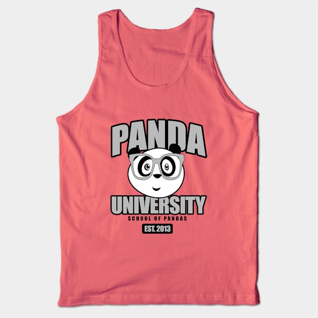 Panda University Tank Top by adamzworld